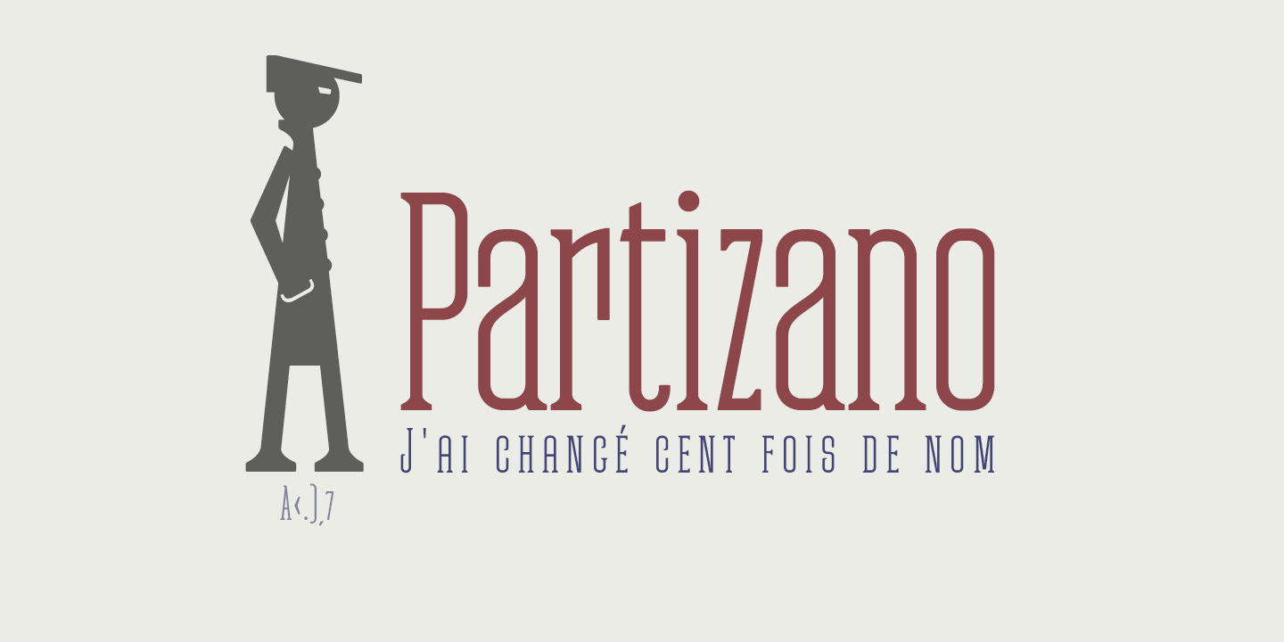 Example font Partizano Serif #3